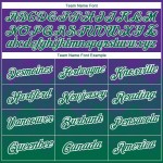 Custom Purple Kelly Green-White 3D Pattern Design Gradient Square Shapes Performance T-Shirt Custom Purple Kelly Green-White 3D Pattern Design Gradient Square Shapes Performance T-Shirt