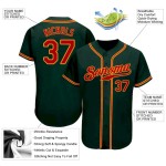 Custom Green Red-Gold Authentic Baseball Jersey Custom Green Red-Gold Authentic Baseball Jersey