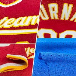 Custom Blue White-Gold Authentic Throwback Baseball Jersey Custom Blue White-Gold Authentic Throwback Baseball Jersey