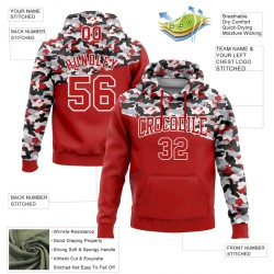 Custom Stitched Camo Red Black-Gray 3D Sports Pullover Sweatshirt Salute To Service Hoodie Custom Stitched Camo Red Black-Gray 3D Sports Pullover Sweatshirt Salute To Service Hoodie
