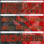 Custom Black Red-Old Gold Mesh Authentic Gradient Fashion Scratch Football Jersey Custom Black Red-Old Gold Mesh Authentic Gradient Fashion Scratch Football Jersey