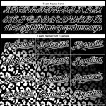 Custom Black White 3D Pattern Design Leopard Print Fade Fashion Authentic Baseball Jersey Custom Black White 3D Pattern Design Leopard Print Fade Fashion Authentic Baseball Jersey