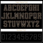 Custom Black Black-Old Gold Stitched Adjustable Snapback Hat Custom Black Black-Old Gold Stitched Adjustable Snapback Hat