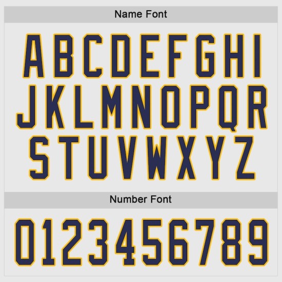 Custom White Navy-Gold Hockey Jersey Custom White Navy-Gold Hockey Jersey