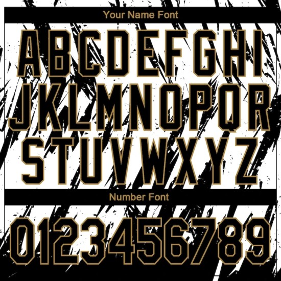 Custom Stitched White Black-Old Gold 3D Pattern Design Sports Pullover Sweatshirt Hoodie Custom Stitched White Black-Old Gold 3D Pattern Design Sports Pullover Sweatshirt Hoodie