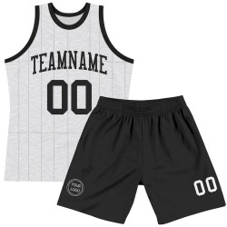 Custom Gray Black-White Line Round Neck Sublimation Basketball Suit Jersey Custom Gray Black-White Line Round Neck Sublimation Basketball Suit Jersey