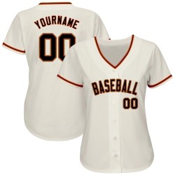 Custom Cream Black Orange-Old Gold Authentic Baseball Jersey Custom Cream Black Orange-Old Gold Authentic Baseball Jersey